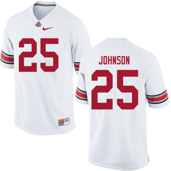 Men #25 Xavier Johnson Ohio State Buckeyes College Football Jerseys Sale-White